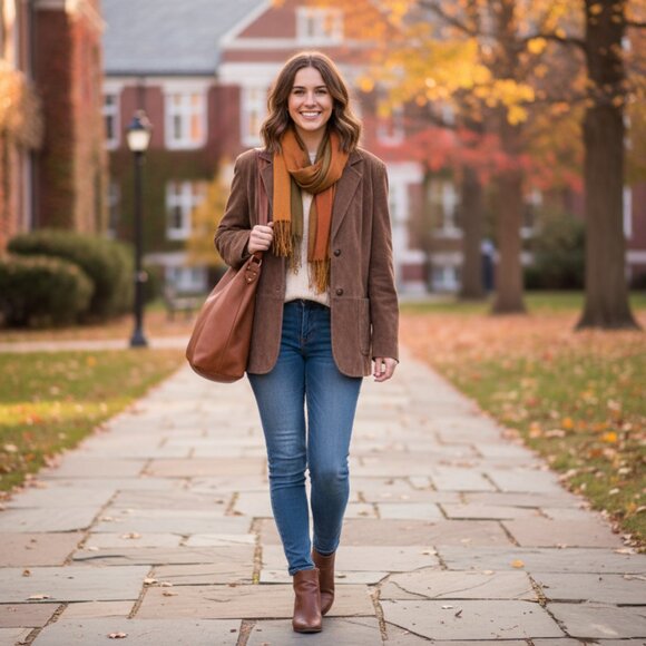 Vintage St. John’s Bay Suede Blazer – Taupe - Picture 15 of 15